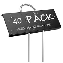 40-Pack Metal Plant Labels Garden Markers Reusable Nursery Tags for Vegetables Herb Flower Seed Greenhouse