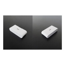6pcs 433MHz Wireless Vibration Glass Break Detector, Adjustable Sensitivity, Compatible with Alarm Systems White