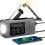 2X Notfallradio Kurbelradio Multifunktions-AM/FM/NOAA Solar-Kurbel-Notfallradio SOS-Alarm 4000mAh Grau 2