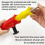 2X Multi-Angle Paint Brush Extender Red, Paint Edger Tool for High Ceilings, Extension Pole Attachment Holder 5