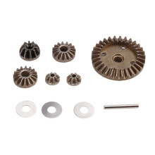 1/16e RC Auto Reserveonderdelen Bewerkte Metalen Tandwiel en Diff-Rondsels en Diff. Tandwielen van Toepassing op HBX16890A (M16103)