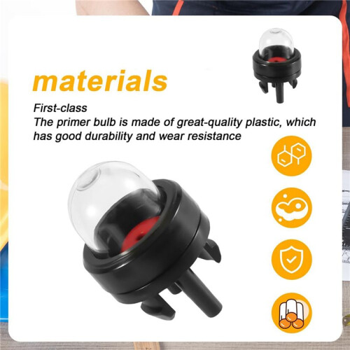 4pcs Snap in Primer Bulb Pump, Carburetor Primer Bulb Replacement Primer Bulbs Trimmer Blower 2