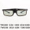 2X Active Shutter 3D Glasses for  TW5700/5400/5600/930 for ,  3D TV Rechargeable  RF Projector 4