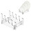 Dish Drying Rack, Arcylic Dish Drainer, Large Capacity Storage Space Saver, Single Tier Dish Holder, 5Grids 2