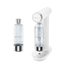 Smeg Soda Maker with Additional Reusable Bottle, Non-Slip Feet, 1 Litre Capacity, Matte White, EEJB347