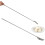2X BBQ Retractable Fork Fruit Dessert Long Handle Fork Tableware  Kitchen Supplies Stainless Steel Fork 3