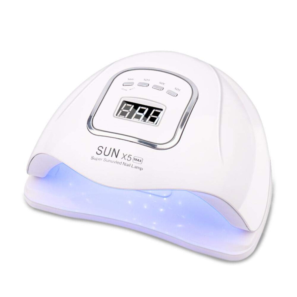 120W UV LED Nail Lamp with Timer, Professional Gel Nail Dryer for Fast Curing and Auto Sensor