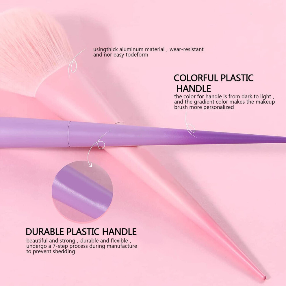 Candy Coloured 17pc Brush Set Soft