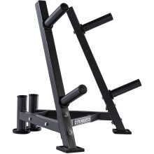 GYM MASTER Heavy Duty 1" & 2" Weight Plate Storage Rack Tree Stand Barbell Holder Home