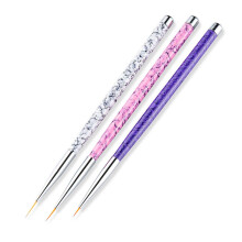 Professional Nail Art Liner Brush for UV Gel and Acrylic, Precision Striping for Fine Nail Details