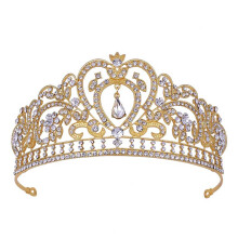 Crystal Wedding Tiara for Bride Princess Rhinestone Bridal Crown with Elegant Shine for Prom