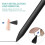 60 Pcs Pen Tips for  2 Pen, Soft Pen Tips Replacement for  2 Stylus   Pen Nibs with Tool 9