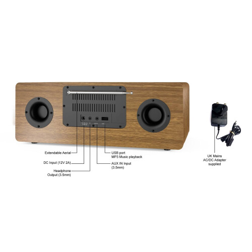 Bush Bush Mini Hi-Fi - CD USB DAB/DAB+ FM Radio & Bluetooth 1