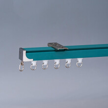 Ceiling Curtain Track Kit Aluminum Alloy Rod for Kitchen and Shower Divider Extra Reach Pink 1.4m Blue 2m