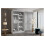 (Black, 100cm) ELUKS - FLAVIO Sliding Doors Wardrobe with Mirror 3