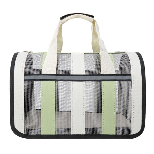 Light Green Waterproof Oxford Cat Carrier, Foldable, S Size 1