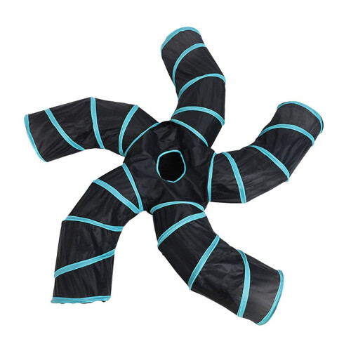 Foldable polyester for cat play tunnels, cat tunnels, tubes, interactive, for indoor cats, kittens, breathable
