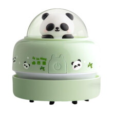 Desktop Vacuum,Cartoon Dust Catcher Assistance Energy Saving, Battery Operated Crumb Vacuum For Car, Piano, Computer Keyboard, Home, School Panda