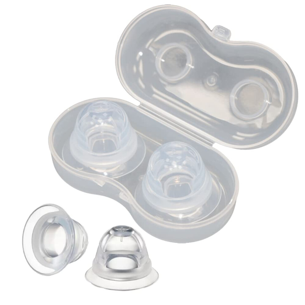 Silicone Nipple Corrector Clips for Flat or Inverted Nipples with Clear Storage Case
