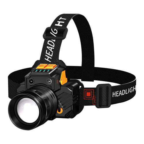Rechargeable Led Head Light Motion Sensor For Running Mining Construction Backpacking Automotive  8.7x8.3x4.4 cm