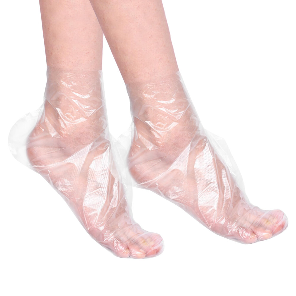 100 PCS Disposable Foot Covers and Paraffin Bath Liners for Spa Pedicure Moisture Retention