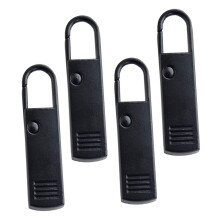 Zipper Pull Replacement Set of 4, Durable Zinc Alloy Metal Pulls for Luggage, Bags and Coats