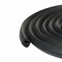 Glass Rubber Seal S Shape for Electric Panel Board with Metal Clips, Fits 0.15in Glass, 13ft Length