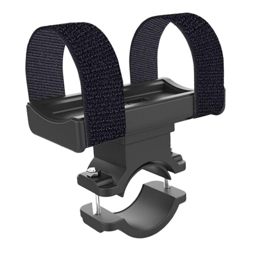 Bike Flashlight Mount Adjustable Bicycle Handlebar Light Holder with Secure AntiSlip Grip Black