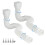 2 Pack White Flexible Downspout Extender Adjustable Rain Gutter Extension 21 to 68 Inches 1