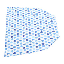 Atmungsaktive blaue Punkte Polyester Stillabdeckung 73,5x69cm