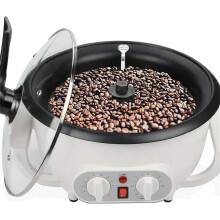Large Capacity Electric Coffee Bean Roaster with Adjustable Temperature and Timer for Home or Office