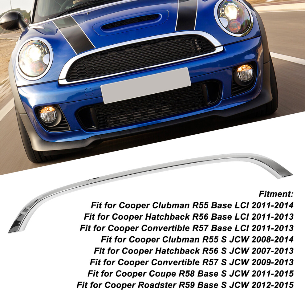 Chrome Grille Surround Trim For Mini Silver 7293282169999
