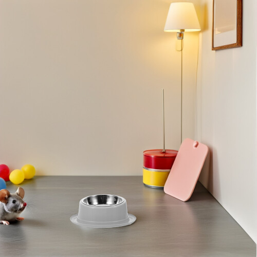 Ergonomische Katzennapf Schräg & PP Grau Antirutsch 2