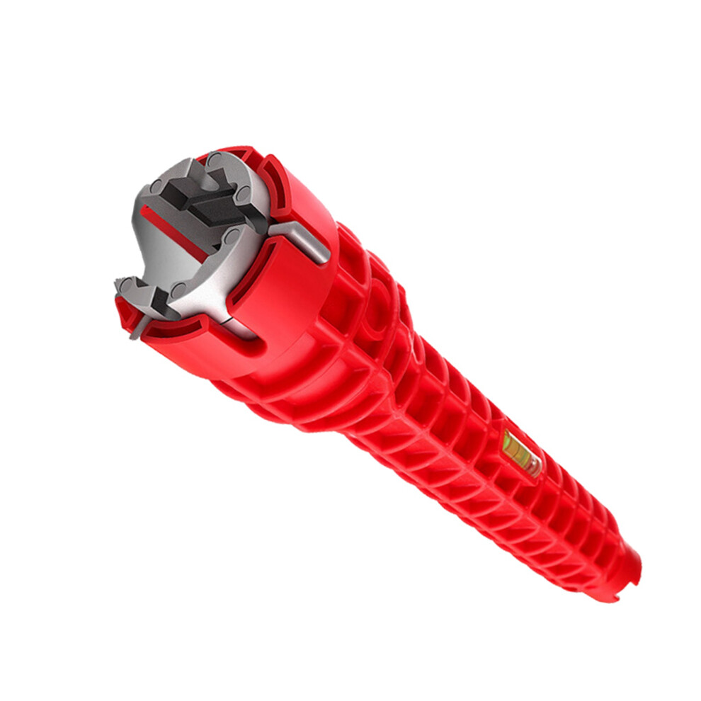8-In-1 Tool Steel Sink Wrench Red