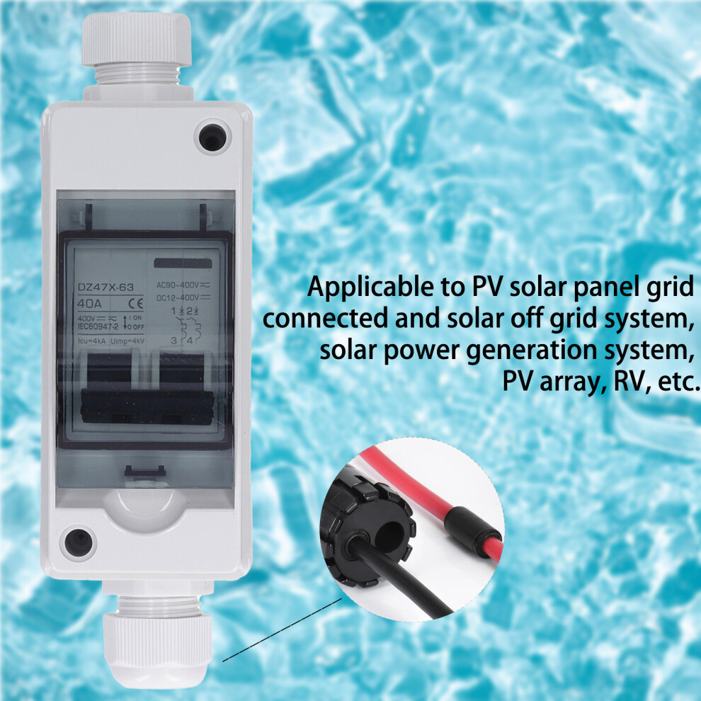 IP65 Waterproof PV Disconnect 2P 40A