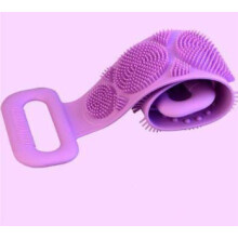 Silicone Back Scrubber for Shower with DualAction Bristles and Full Back Coverage – Pink
