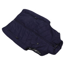 Dark Blue Heated Vest, USB Warming Jacket for Men, 2 Zones, 3 Gears