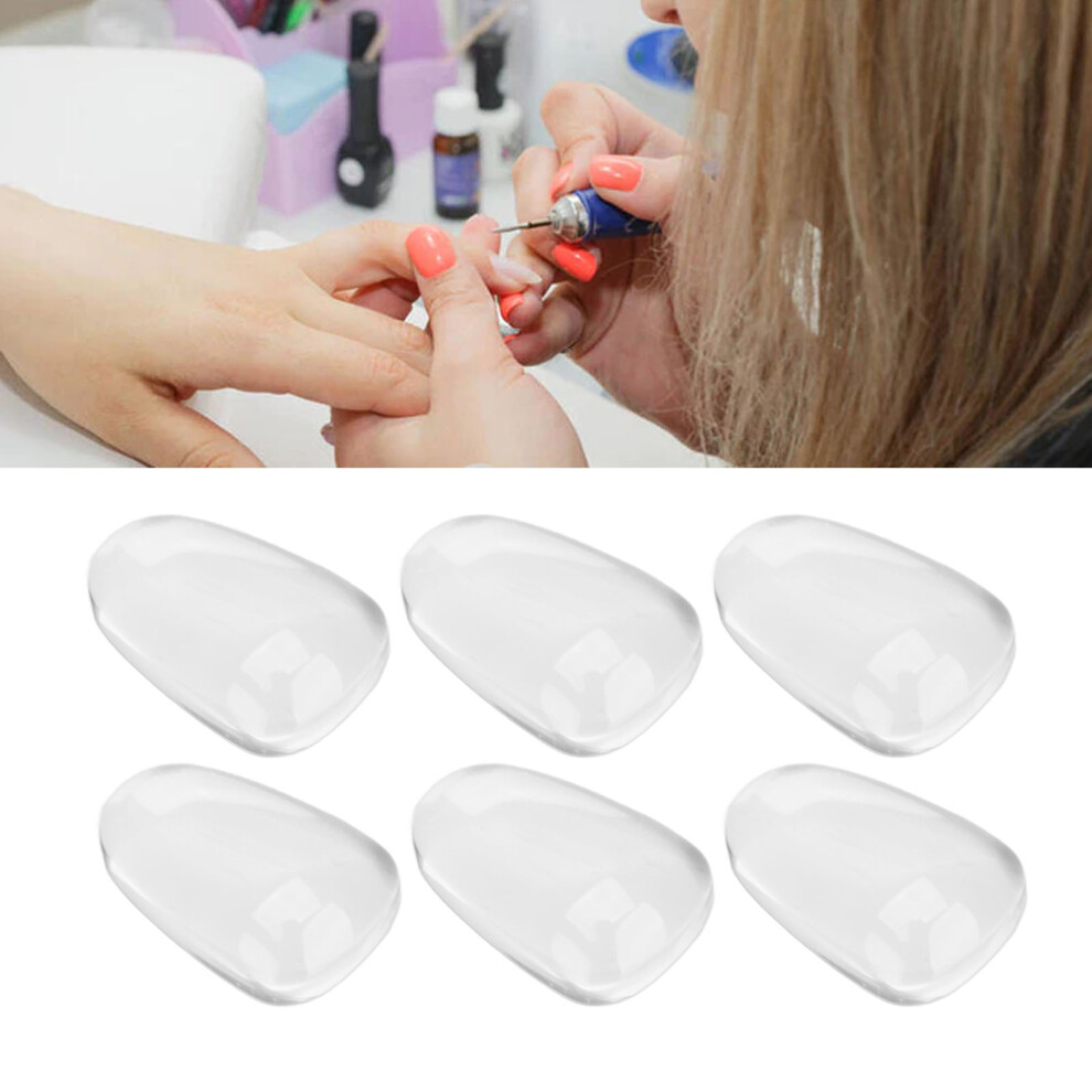 Nail Art Tips 50pcs Water Drop Clear Glass Display for Nail Design & Beauty DIY