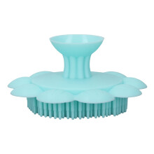 Soft Silicone Baby Bath Brush with Gentle Scalp Massage and Quick Dry Design Green