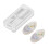 Cigarette Burst Capsule Box ABS One-Hand Operation, White, 80x38x12mm 15