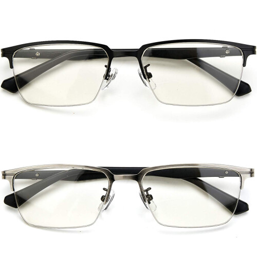 Progressive Blue Light Blocking Reading Glasses for Men Multifocal Computer Eyeglasses Lightweight 1