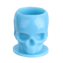 Tattoo Ink Cups Large Capacity Disposable Caps with Unique Skull Design for Tattoo Pigments