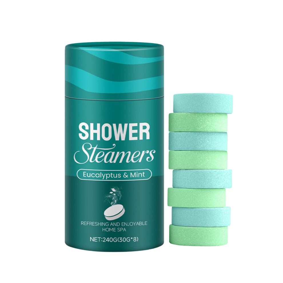 Lavender Eucalyptus Shower Steamers Set Of 8 Aromatherapy Tablets For Relaxing Moisturizing Cleanse