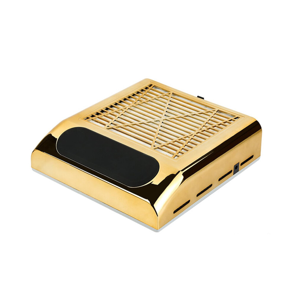 Cordless 80W Nail Dust Collector Gold With Powerful Suction And Removable Filter For Salon And Home 9053599064220