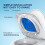 Reusable White Cat Toilet Training Kit with Blue Inner Support, Eco-Friendly 7