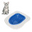 Reusable White Cat Toilet Training Kit with Blue Inner Support, Eco-Friendly 14