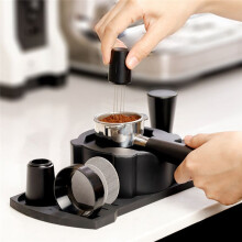 Espresso Tamper Station Basis 51/54/58mm Universele Siliconen Handvat Dispenser Poeder Dispenser Naald Zitting Ondersteuning A