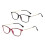 Blue Light Blocking Reading Glasses for Computer Reading, TR90 Flexible Temples, Black and Red 3