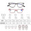 Blue Light Blocking Reading Glasses for Computer Reading, TR90 Flexible Temples, Black and Red 4