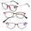 Blue Light Blocking Reading Glasses for Computer Reading, TR90 Flexible Temples, Black and Red 5